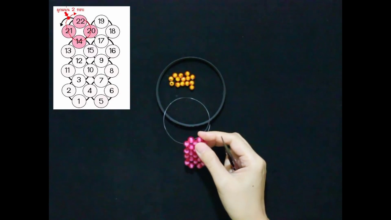 DIY Bead:การร้อยลูกปัดรูปรองเท้า #beads #shoe