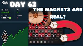 DAY 62: THE MAGNETS ARE REAL?? STAKE ROULETTE