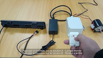 Utilisez un interrupteur de télécommande pour contrôler la lampe et le moteur