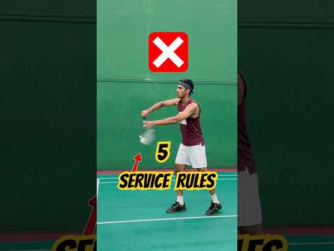 Avoid these 5 service faults when you play badminton