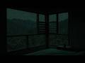 Cozy Dark Bedroom and Forest Rain Outside the Window | Sleep and Relax Naturally