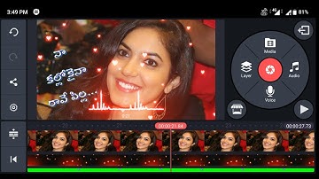 How to Create Whatsapp Status with Lyrical Video on KineMaster in Telugu | Mahi Tech Info