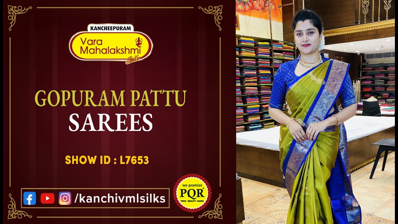 Gopuram Pattu Sarees Collection | WhatsApp 89 0001 0002 | Kancheepuram Varamahalakshmi Silks LIVE
