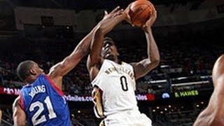 Al-Farouq Aminu Double Clutches for the Dunk