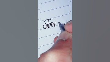 How To Write "Tomato" In Cursive Handwriting