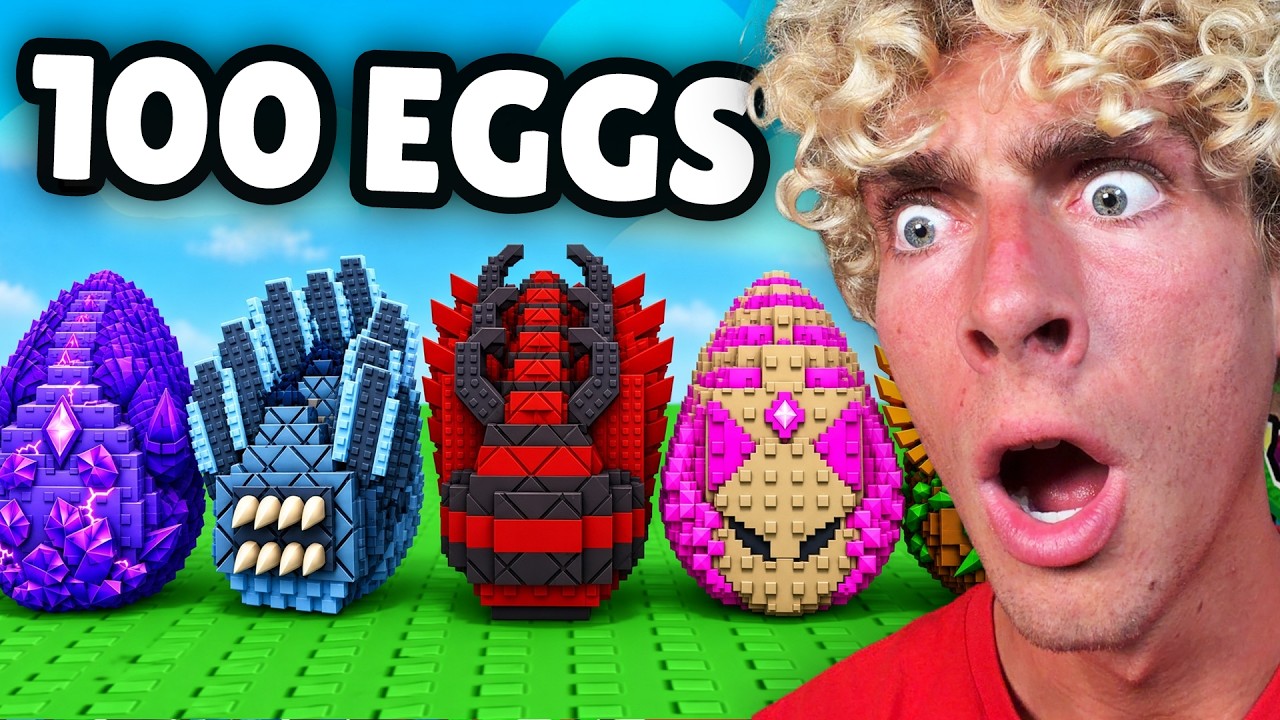 I Opened 100 SECRET Eggs in Steal an Egg