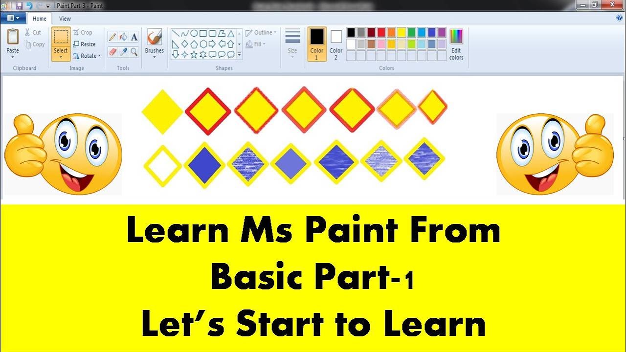 Basic Computer Knowledge - Microsoft Paint Complete Tutorial in ...