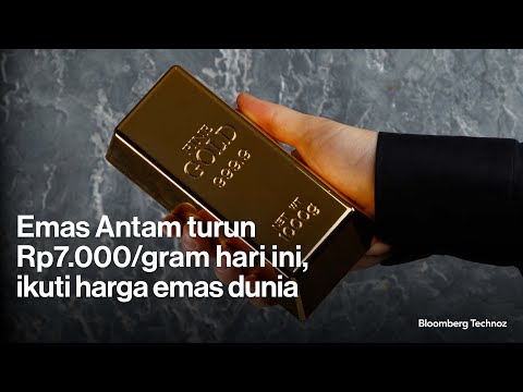 Emas Antam turun Rp7.000/gram hari ini, ikuti harga emas dunia