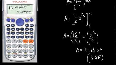 C2 - Integration - 2 - Area Under Curve - Definite Integrals - Core 2 AS maths Calculus Area