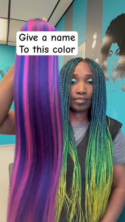  Hair braid color blend - YouTube
