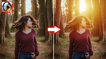 How to Add Sunlight to Any Photo in Photoshop in Hindi I Golden Hour Sun Set  Light Effect Tutorial