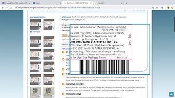 (Mỹ) Tra cứu thông tin thuốc trên cơ sở dữ liệu của Mỹ  Dailymed FDA (HDSD thuốc)