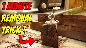 Remove a Rotten Fence Post in MINUTES !