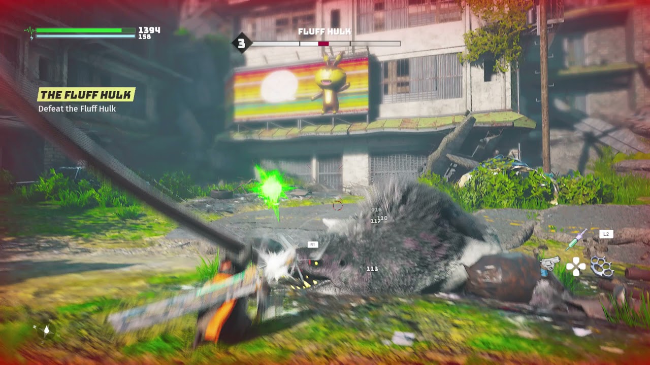 Biomutant - A Path Forward and The Fluff Hulk: Get To The Clearing and Defeat The Fluff Hulk Fight