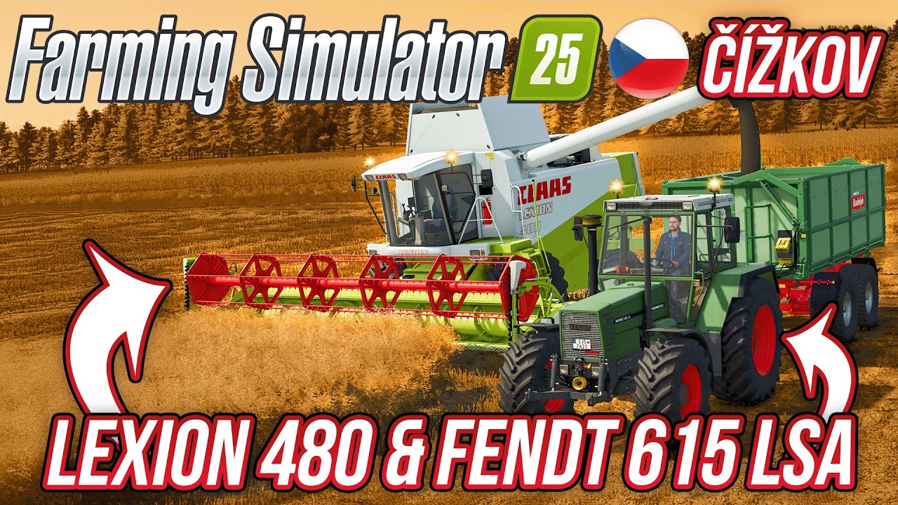 FENDT 615 LSA & LEXION 480 NA ČÍŽKOVĚ! | Farming Simulator 25 Čížkov #02