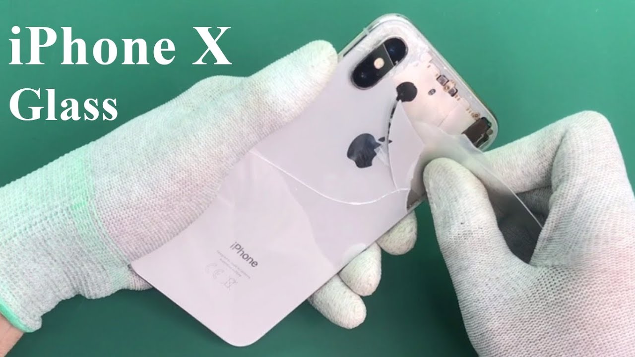iPhone X-XS replacement back glass home - YouTube