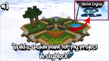 Build A Spawn Point For My Project In Skyblock!!! Blockman Go Adventure