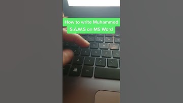 How To Write Prophet Muhammad S.A.W.S (ﷺ) On Microsoft Word! #shorts #islam #prophetmuhammad