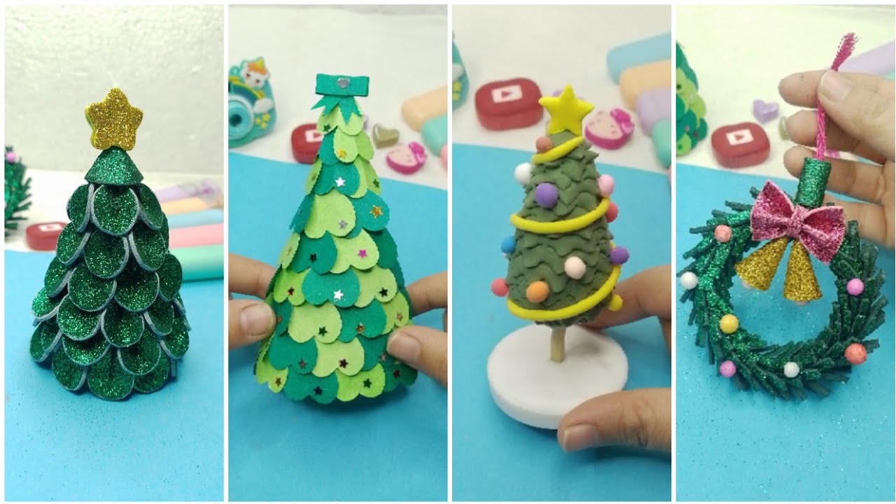 4 Christmas Tree in One Evening!🎄Adoroble Mini Tree DIY 🎀 Fast, Easy & Budget-Friendly 💚