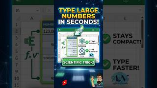 How to Type Large Numbers in Seconds (Scientific Notation Trick!) 🤯 #OfficeANcode