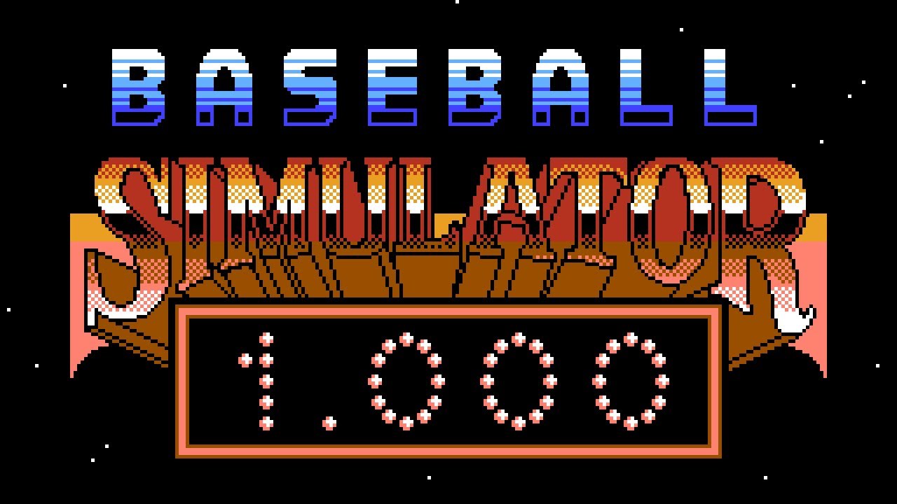 Baseball Simulator 1 000 NES Gameplay YouTube