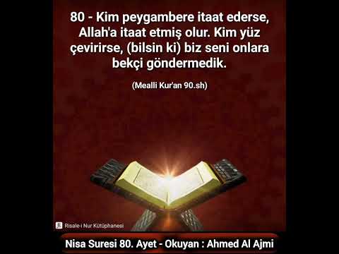 Nisa Suresi 80 Ayet