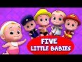 Lima Bayi Kecil | bayi belajar lagu | Five little Babies | Indonesian Rhymes For Babies