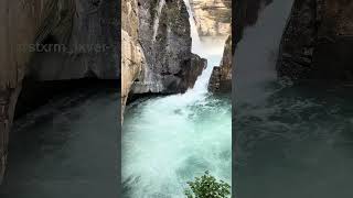 Johnston Canyon @ Banff National park’s wonderful waterfall! (lower falls) | #shorts #nature #canada