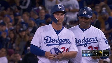 COL@LAD: Pederson drives in a run with infield single