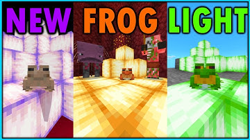 How To Get FROG LIGHTS In The Minecraft WILD UPDATE!