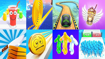 Juice Run, Spiral Roll, Going Balls, Coffee Stack,... Satisfying Mobile Games 29092024