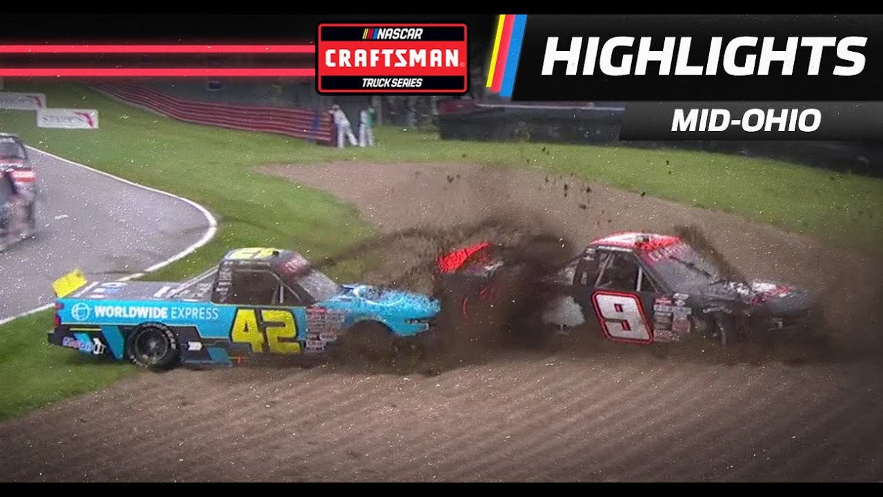 Hocevar, Howard collide, get stuck in sand trap at Mid-Ohio