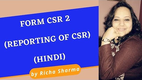 Form CSR 2( CSR Reporting)(Hindi)