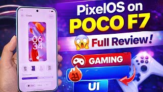 PixelOS on POCO F7 😱 Full Review | Smooth UI, Gaming Test, Antutu Score &amp; More!