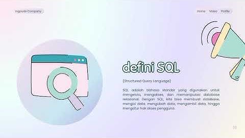 Tugas praktek vidio database SQL DDL DML dan DCL bpa riki