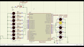 led flashing control using ATmega32 microcontroler