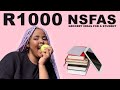 R1000 NSFAS Grocery Ideas for a student | Nsfas food budget