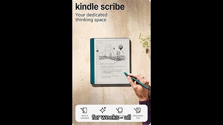 Revolutionize Writing: Amazon Kindle Scribe 64GB - All Notes Documents Books and AI Summaries in One
