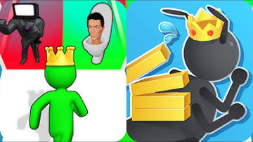 Giant Rush 3d Vs Tiny Run 3d🟨💲⚡🟥⚡💲🟨New Levels Big New Update Max Walkthrough Android iOS Gameplay