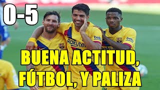 DOBLETE DE MESSI | BRILLANTE RIQUI PUIG Y ANSU FATI | GOLEADA CON BUENA ACTITUD