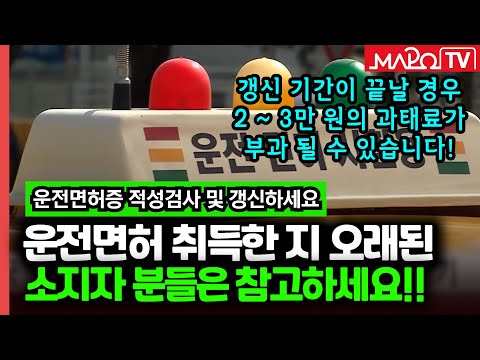 운전면허증 적성검사 갱신하세요 3월 14일 