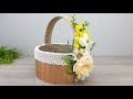 Прекрасная КОРЗИНА своими руками. DIY Пасхальный декор