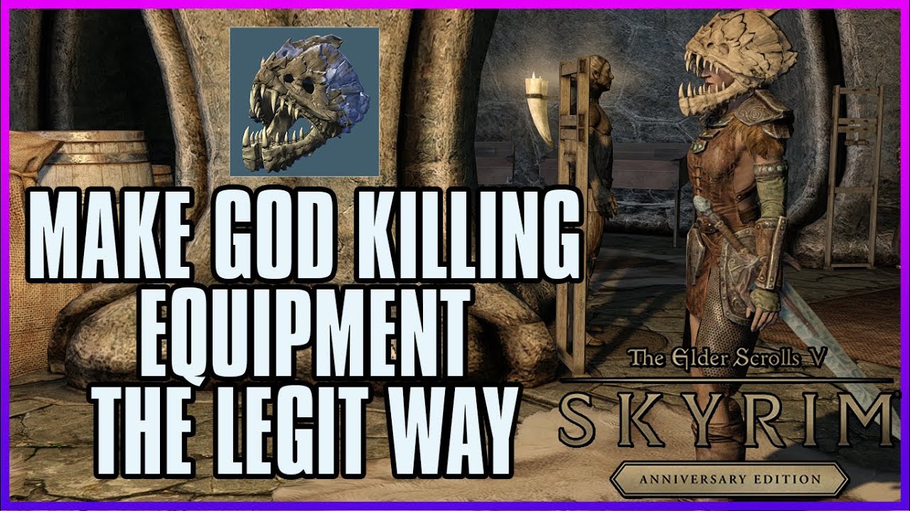 Making most powerful gear Skyrim Anniversary Edition YouTube