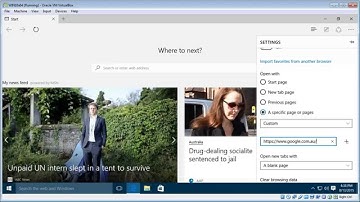 Change your homepage in Microsoft Edge (Spartan)