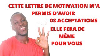 CAMPUS FRANCE ??: EXEMPLE ET LECTURE DE LETTRE DE MOTIVATION