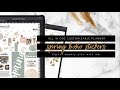 Digital Spring Boho Stickers | Digital Weekly Plan with me March 2022