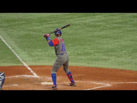 キューバ代表 俊足サントスの走り打ちと一塁到達タイム