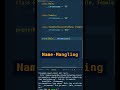 DO YOU KNOW? What is Name-Mangling in Python! #python #shorts #programming #coding