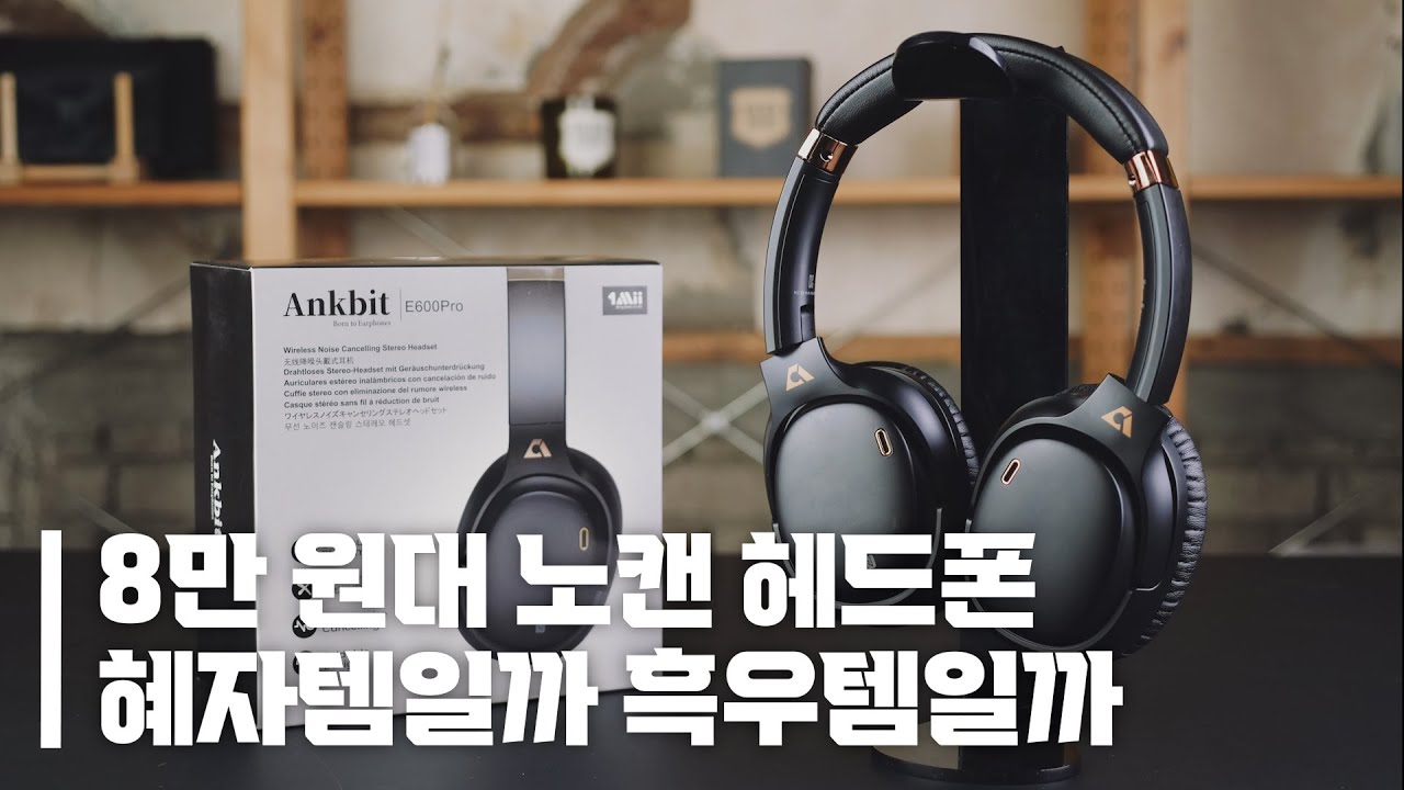'미친 가성비'로 소문난 노이즈 캔슬링 헤드폰, 과연 쓸만할까? | 1mii Ankbit E600 Pro 리뷰