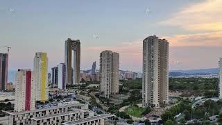 Enjoy a Stunning and Vibrant Cityscape View Featuring Modern HighRise Buildings in daylight